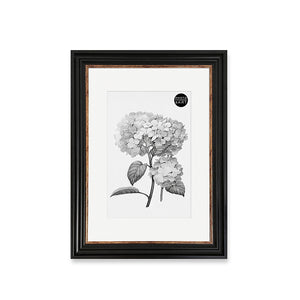 16x12" Shabby Chic Photo Frame With Soft White Mount | Vintage Black