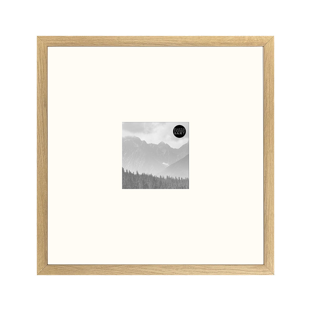 18x18" for 5x5" Wooden Oak Effect Photo Frame | Hartland Collection