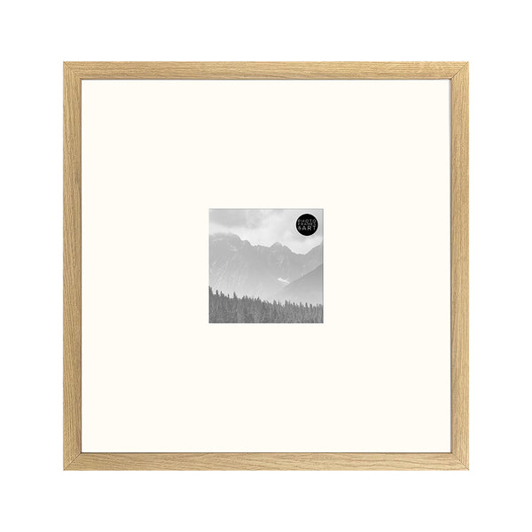 18x18" for 5x5" Wooden Oak Effect Photo Frame | Hartland Collection