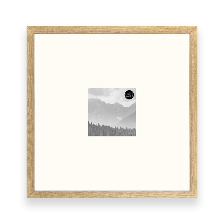 16x16" for 5x5" Wooden Oak Effect Photo Frame | Hartland Collection