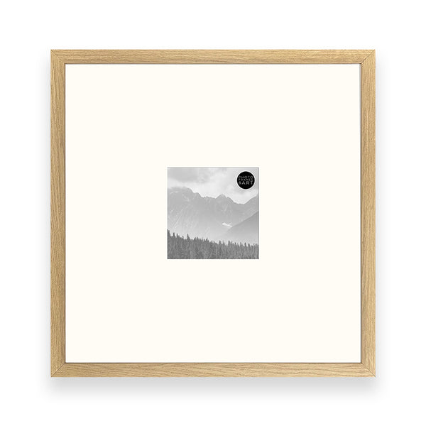 16x16" for 5x5" Wooden Oak Effect Photo Frame | Hartland Collection