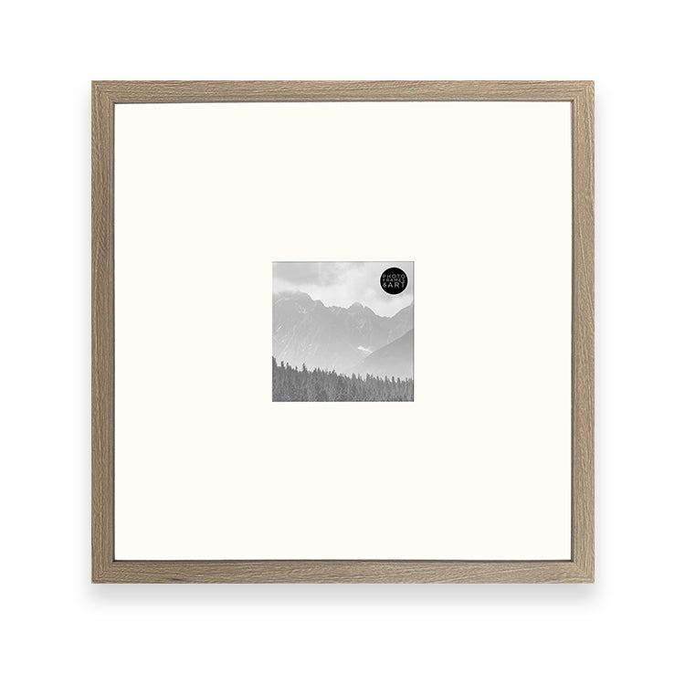 16x16" for 5x5" Wooden Washed Walnut Effect Photo Frame | Hartland Collection