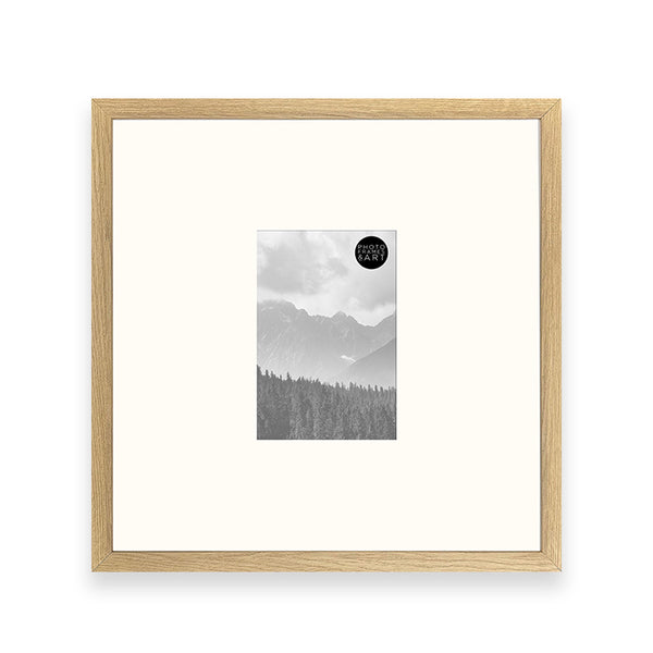 16x16" for 6x4" Wooden Oak Effect Photo Frame | Hartland Collection