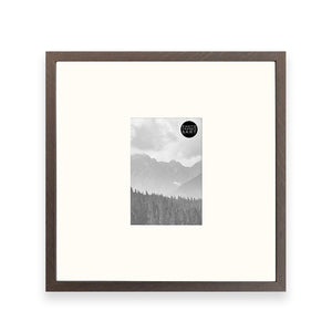 16x16" for 6x4" Wooden Walnut Effect Photo Frame | Hartland Collection