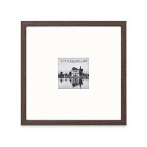 16x16" for 5x5" Wooden Walnut Effect Photo Frame | Hartland Collection