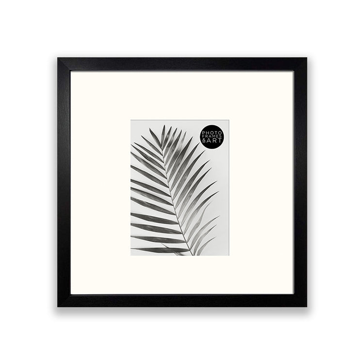 16x16 for 10x8 Black Photo Frame | Oxford