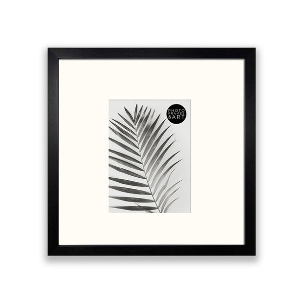 16x16 for 10x8 Black Photo Frame | Oxford