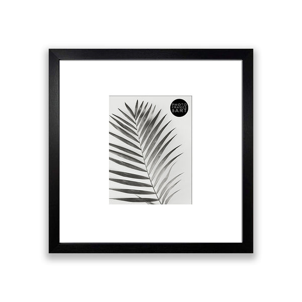 16x16 for 10x8 Black Photo Frame | Oxford
