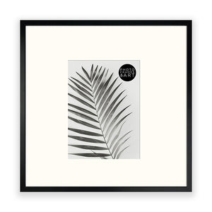 Oversized Mount Wooden 16x16" Black Frame For 10x8" | Signature Collection