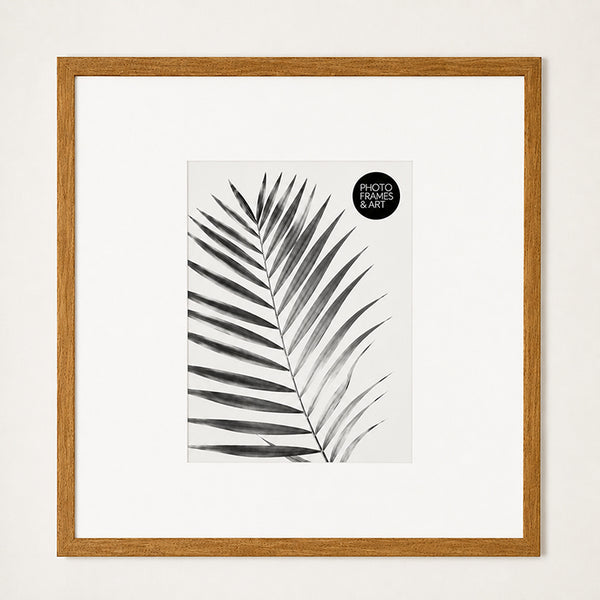 Oversized Mount Wooden 16x16" Oak Effect Frame For 10x8" | Signature Collection