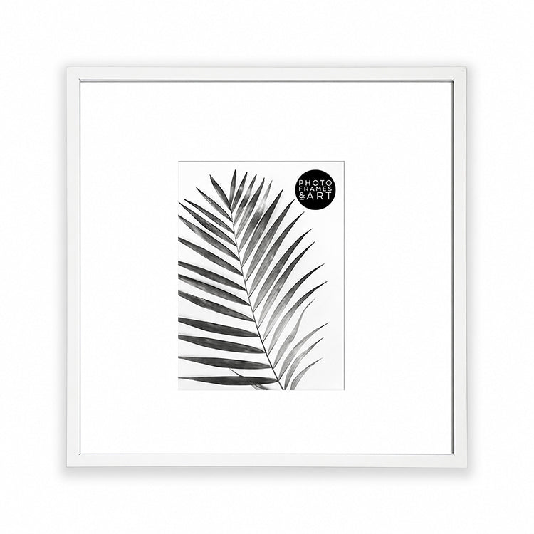 Oversized Mount Wooden 16x16" White Frame For 10x8" | Signature Collection