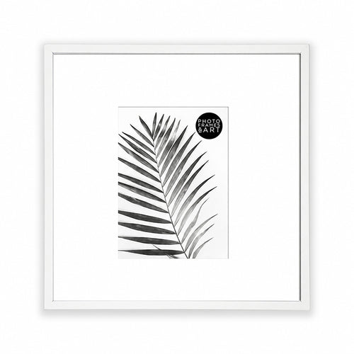 Oversized Mount Wooden 16x16" White Frame For 10x8" | Signature Collection