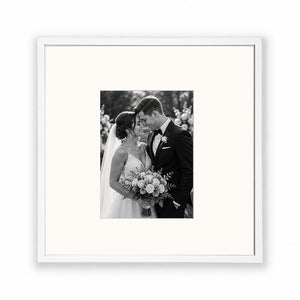 Oversized Mount Wooden 16x16" White Frame For 10x8" | Signature Collection