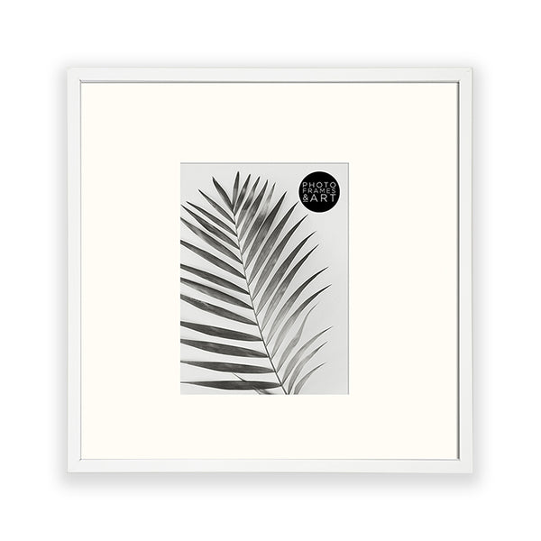 Oversized Mount Wooden 16x16" White Frame For 10x8" | Signature Collection