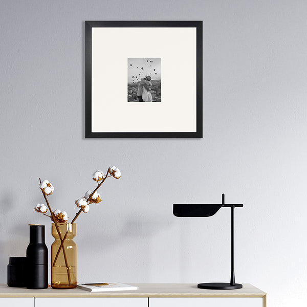 16x16 for 6x4 Black Photo Frame | Oxford