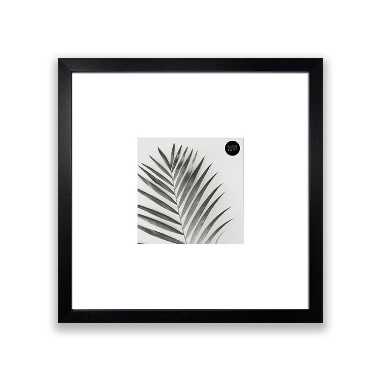 16x16 for 8x8 Black Photo Frame | Oxford