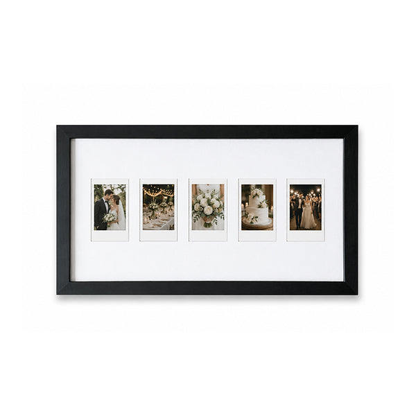 16x9" Instax Mini Frame x 5 | Oxford Black