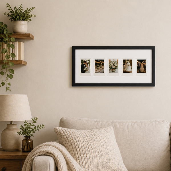 16x9" Instax Mini Frame x 5 | Oxford Black