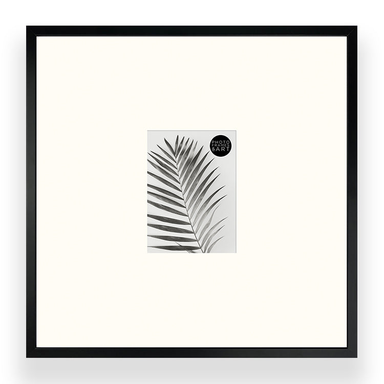 Oversized Mount Wooden 16x16" Black Frame For 6x4" | Signature Collection