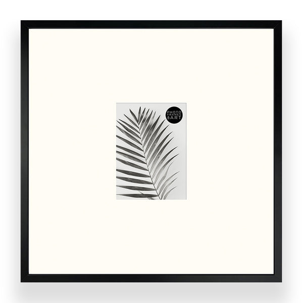 Oversized Mount Wooden 16x16" Black Frame For 6x4" | Signature Collection