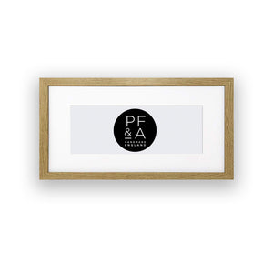 Oxford Photo Frame 16x9"  For 12X5" With Bright White Mount