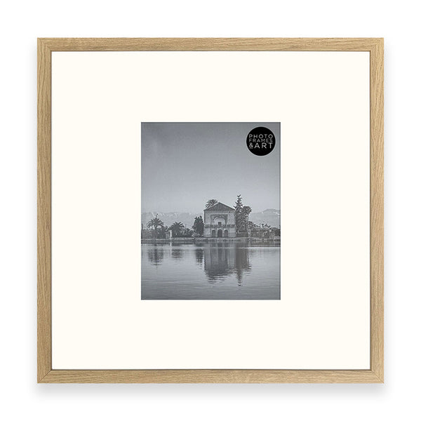 18x18" for 10x8" Wooden Oak Effect Photo Frame | Hartland Collection