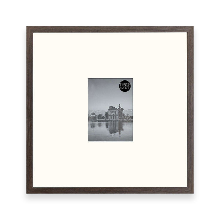 18x18" for 7x5" Wooden Walnut Effect Photo Frame | Hartland Collection