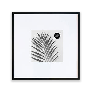 Oversized Mount Wooden 18x18" Black Frame For 8x8" | Signature Collection