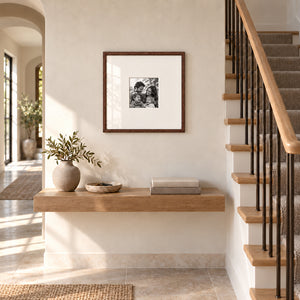 18x18" for 5x5" Wooden Walnut Effect Photo Frame | Hartland Collection