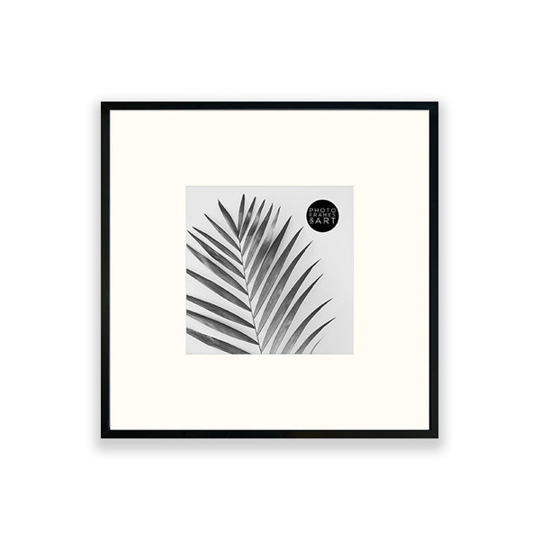 Oversized Mount Wooden 18x18" Black Frame For 8x8" | Signature Collection