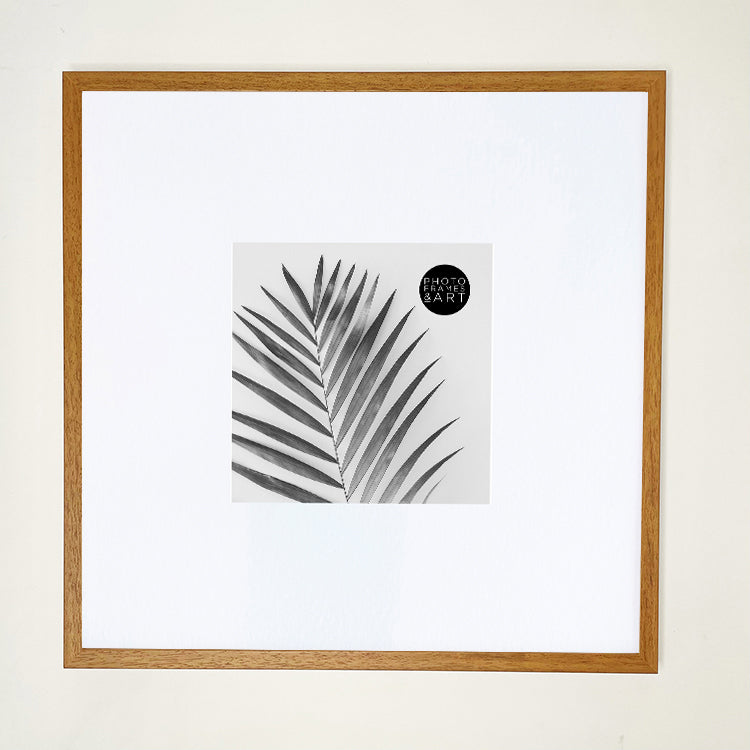 Oversized Mount Wooden 18x18" Oak Effect Frame For 8x8" | Signature Collection