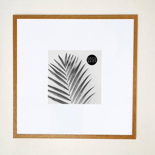 Oversized Mount Wooden 18x18" Oak Effect Frame For 8x8" | Signature Collection