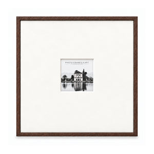 18x18" for 5x5" Wooden Walnut Effect Photo Frame | Hartland Collection