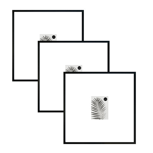 Oversized Mount Wooden 18x18" Black Frame For 6x4" | Signature Frame Sets