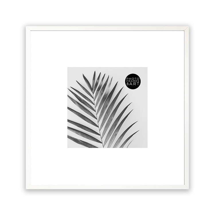 Oversized Mount Wooden 18x18" White Frame For 8x8" | Signature Collection