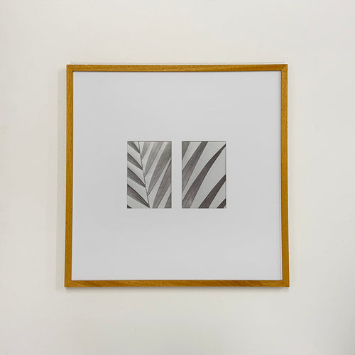 Oversized Mount Wooden 18x18" Oak Effect Frame For Two 6x4" | Signature Collection