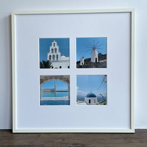 Oversized Mount 5x5" White Multi Photo Frame - 18x18" Collage Frame | Signature Collection