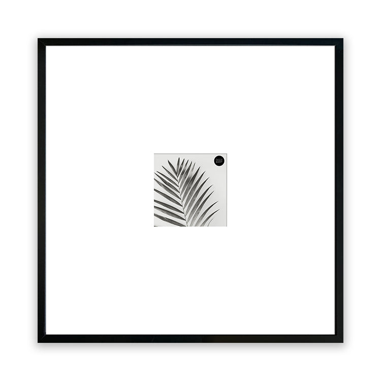 Oversized Mount Wooden 18x18" Black Frame For 5x5" | Signature Collection