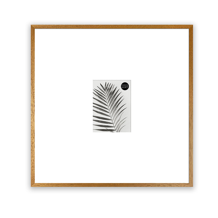 Oversized Mount Wooden 18x18" Oak Effect Frame For 6x4" | Signature Collection