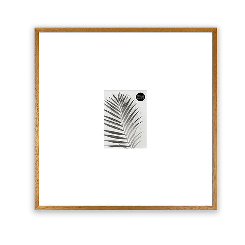 Oversized Mount Wooden 18x18" Oak Effect Frame For 6x4" | Signature Collection