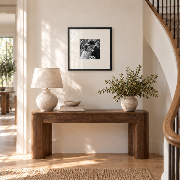 20x20" for 8x8" Wooden Black Photo Frame | Hartland Collection
