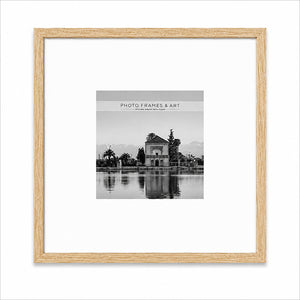 20x20" for 8x8" Wooden Oak Effect Photo Frame | Hartland Collection