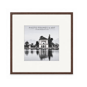 20x20" for 10x10" Wooden Walnut Effect Photo Frame | Hartland Collection