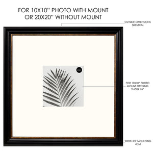 Oversized Mount 20x20" for 10x10" | Vintage Black