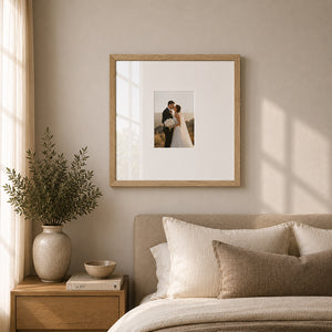 20x20" for 8x6" Wooden Oak Effect Photo Frame | Hartland Collection