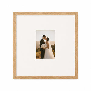 20x20" for 8x6" Wooden Oak Effect Photo Frame | Hartland Collection