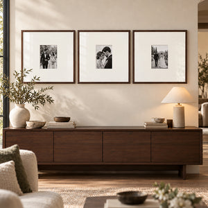 20x20" for 8X6" Wooden Walnut Effect Photo Frame | Hartland Collection