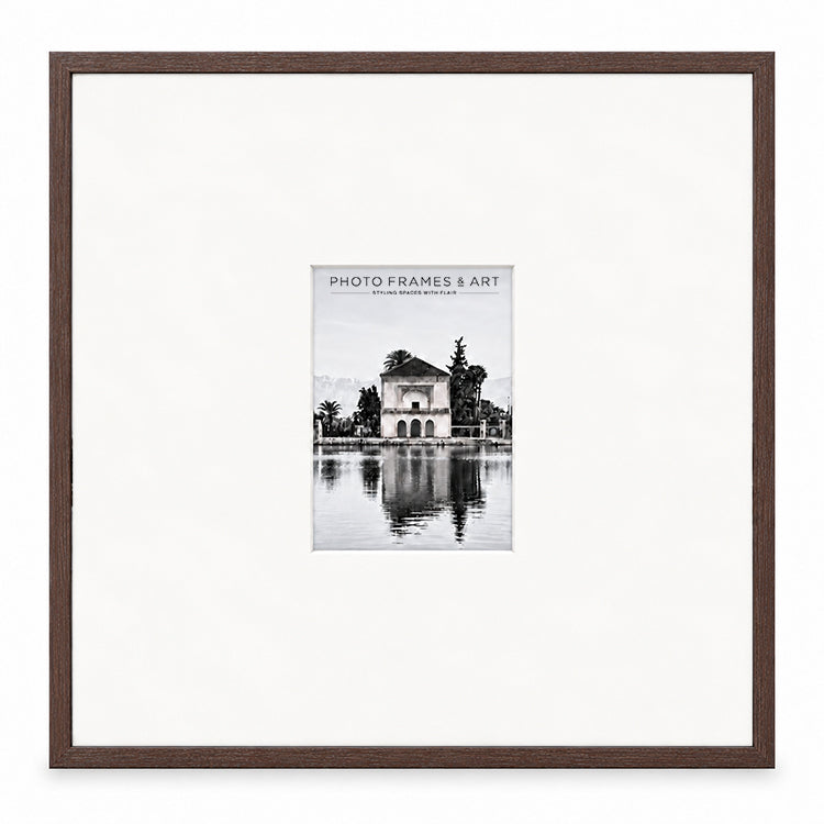20x20" for 8X6" Wooden Walnut Effect Photo Frame | Hartland Collection
