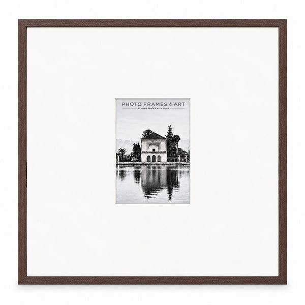 20x20" for 8X6" Wooden Walnut Effect Photo Frame | Hartland Collection