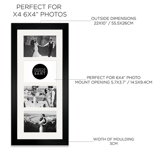 7x5 Multi Photo Frame - 21x11" Collage Frame | Milano